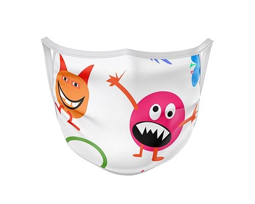 Monsters - Kids Protective Face Masks Suppliers Scotland & UK